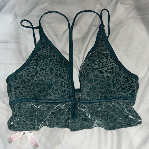 PINK Velvet Bralette - Picture 1 of 2